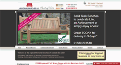 Desktop Screenshot of memorialbenchesuk.co.uk